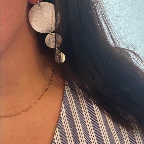 JBloom Tiered Gold Earrings - Picture 3 of 6